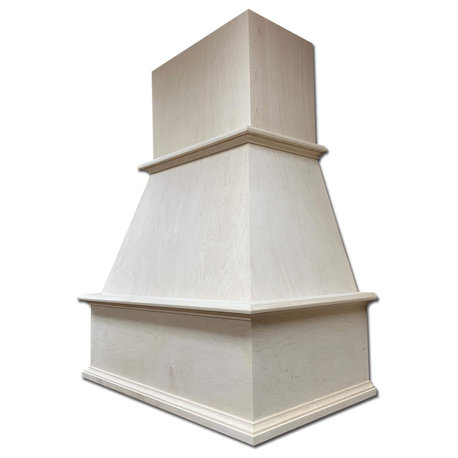 Castlewood Traditional Chimney Hood - Maple, 30", 900 Cfm Ventilator W/ Liner