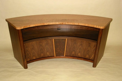 Curly Maple Video Cabinet
