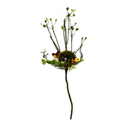 Shea's Wildflower - Wildflowers Nest, Yellow, Red, White, and Pink - Wreaths And Garlands