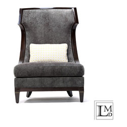 Pony Lounge Chair - Charcoal Chenille - Armchairs And Accent Chairs