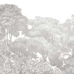 Bellewood, Grey Toile - Wallpaper