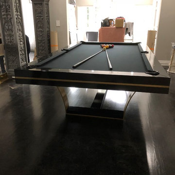Black/Gold Elite Luxury Pool Table