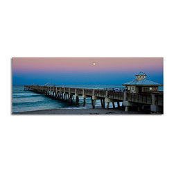 Ready2HangArt - Ready2hangart Bruce Bain 'Blue Pier' Canvas Wall Art - Prints And Posters