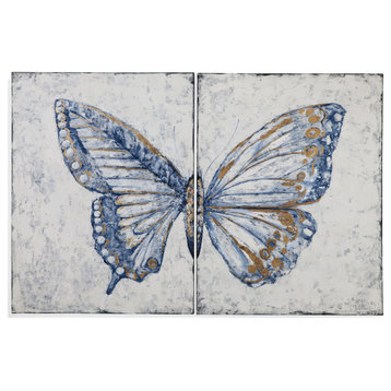 Bassett Mirror Blue Butterfly