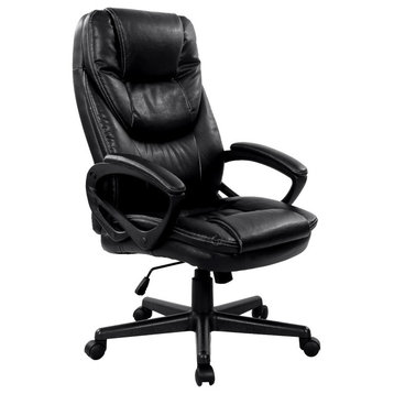 Modern Black PU Leather High Back Office Chair