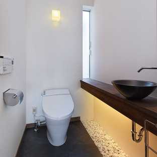 他の地域の和風のおしゃれなトイレ・洗面所の写真