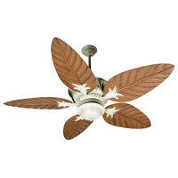 Pavilion 2-Light 52" Indoor Ceiling Fan, Antique White Distressed