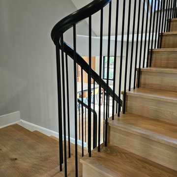 Project #115 | Staircase with Continuous Rail System Without Newels
