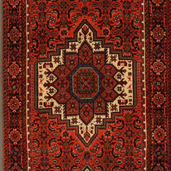 Persian Zanjan (Gholtogh) runner 2'7 X 9'6 - Area Rugs