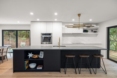 Inspiration for a contemporary kitchen remodel in Vancouver