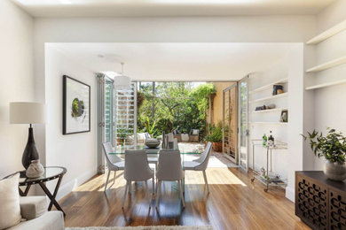 Photo of a contemporary dining room in Sydney.