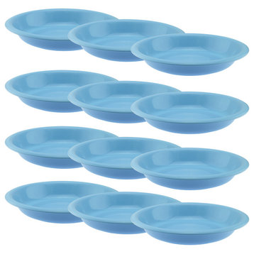 Deep Plastic Plate 15-Ounce|Microwavable,Dishwasher,BPA-Free 33-1166-12, Blue