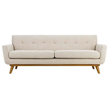 Chip Upholstered Fabric Sofa, Beige