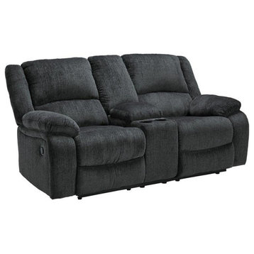 Signature Design by Ashley Draycoll Power Reclining Loveseat in Slate