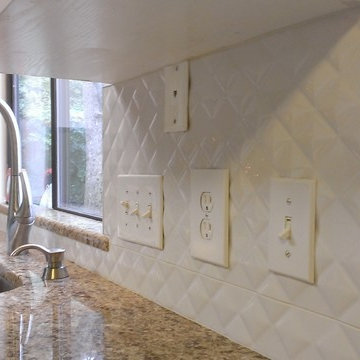 KITCHEN - Backsplash - Porcelanosa Prisma Nacar Large Panel Tile