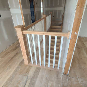 Coastal All Wood Indoor Railing