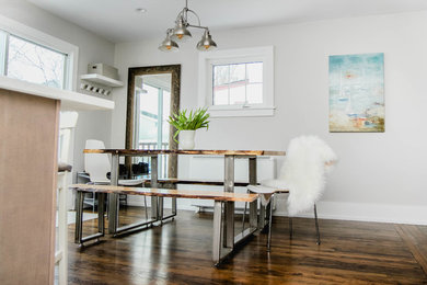 Inspiration for a scandinavian dining room remodel in Other