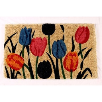 Multi Tulip Natural 1" Thick Doormat