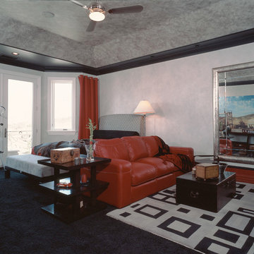 Showcase Design House Red and Black Teen Boy's Bedroom