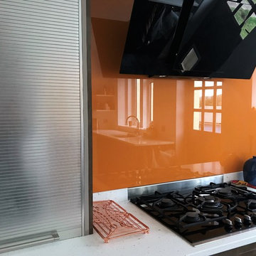 Copper Effect High Gloss Kitchen