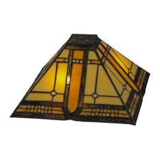 50 Most Por Craftsman Lamp Shades For 2018 Houzz Meyda Lighting Tiffany 137957 13 Square Sierra Prairie Mission Shade Lamp Shades