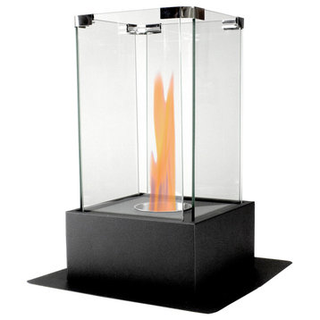 15" Bio Ethanol Ventless Portable Tabletop Fireplace with Flame Guard