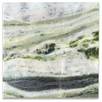 Sagano Vibrant Green Marble 6x6 Tile Honed, 1 sq.ft.