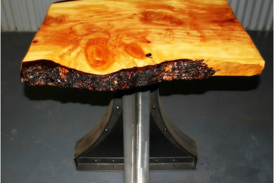 Cedar Live Edge End Table