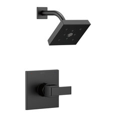 Delta Ara Monitor 14 Series H2Okinetic Shower Trim, Matte Black, T14267-BL