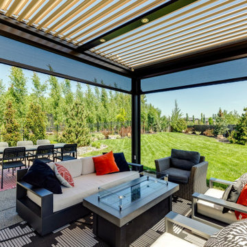 Freestanding Adjustable StruXure Pergola with LED Lighting