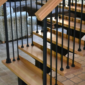 Mono Beam stair front view detail