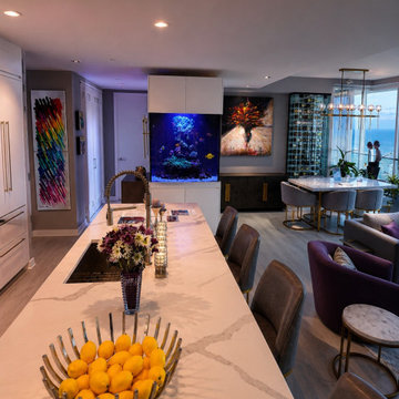 Custom Built-In Reef Aquarium – Jersey Shore Penthouse