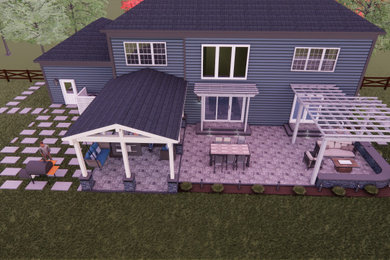 Fairfax Station Outdoor Living 3D Design Rendering Service