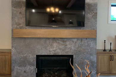 Example of an urban family room design in Columbus