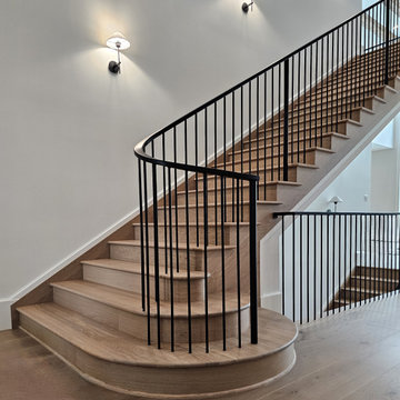 Project #119 | White Oak Staircase with Stacked Bullnose Detail