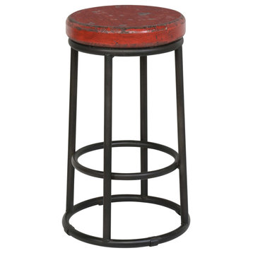 Color Pop Red Counter Stool