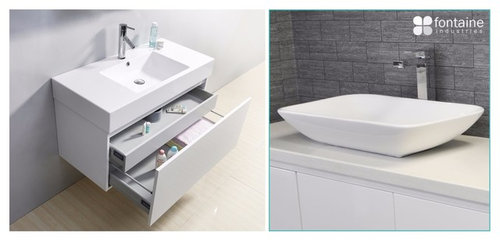 Bathroom vanity HELP - What look is more modern out of these 2