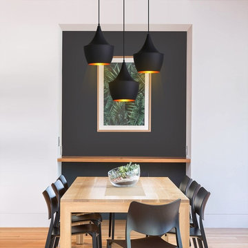 $68.99, Modern Aluminum Geometric Form Fat Single-Light Hanging Pendant Light Fi