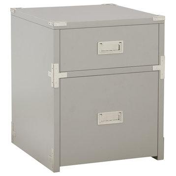 Wellington 2 Drawer File Cabinet, Gray_, Fully Assembled