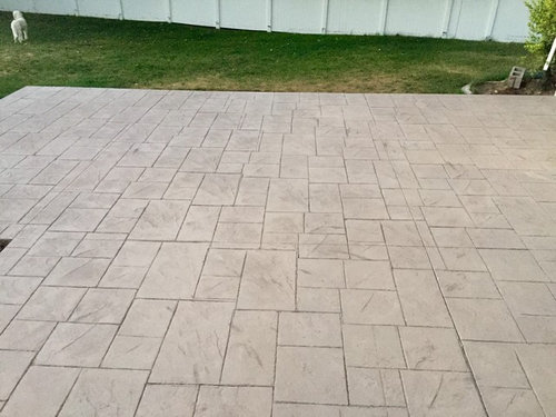 Bad Stamped Concrete Job