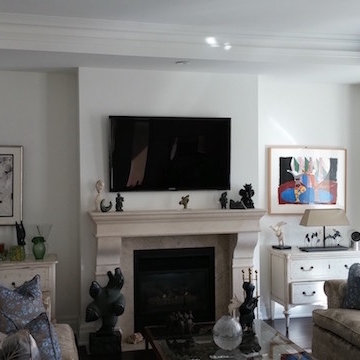 TV Over fireplace