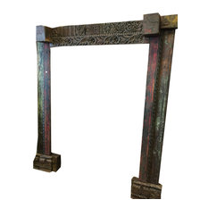 Mogul Interior - Indian Carved Home Entrance Furniture India - Windows and Doors