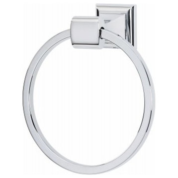 Alno A7440 Manhattan 8 Inch Wall Mounted Towel Ring - Polished Chrome