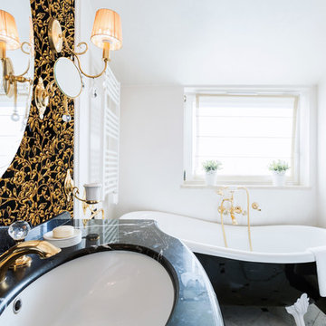 Etched Marble Backsplash Designs