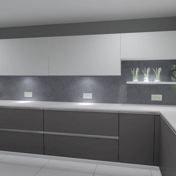 Modern Grey Kitchen Edgbaston