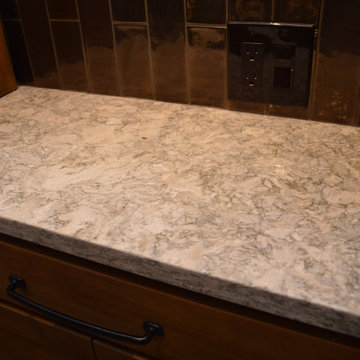 Wine Tasting Table were Added to Increase the Wine Cellar's Functionality