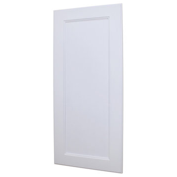 14x36 Concealed Medicine Cabinet - Picture Frame Door! by Fox Hollow Furnishings, Shaker White Wood Panel