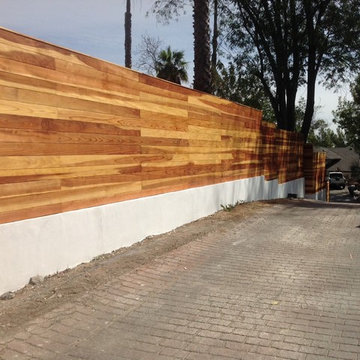 Custom Redwood Privacy Fence