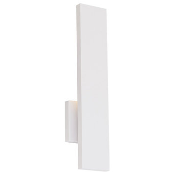 WAC Lighting Stag 18" 3-CCT 3000K Aluminum Indoor/Outdoor Wall Light in White