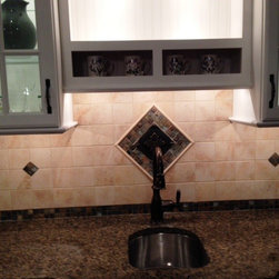 Bar area backsplash - Tile